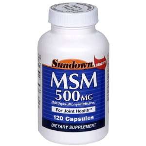  Sundown MSM (Methylsulfonylmethane), 500 mg, 120 Capsules 