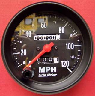 Autometer Z Series 3 3/8 120 MPH Speedometer Mechanical  