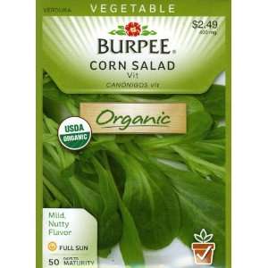  Burpee 60611 Organic Corn Salad Vit Seed Packet Patio 