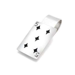  Sterling Silver Playing Poker Card Money Clip Engraveable 