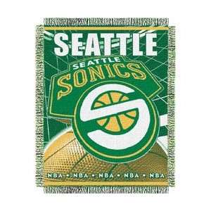 Seattle Supersonics Triple Woven Jacquard NBA Throw (019 Series) by 
