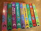 Lot of 9 Blues Clues VHS Animated Videos Collection Safari Reading 