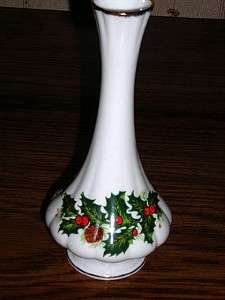 Queens Fine Bone China Holiday Bud Vase~Yuletide~NIB  