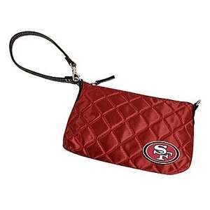  SAN FRANCISCO 49ERS QUILTED WRISTLET PURSE Sports 