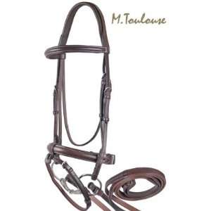   Eventing Bridle with Rubber Reins Black, Full