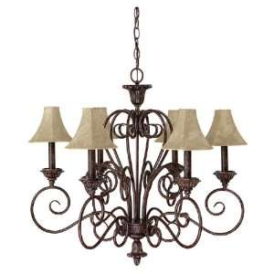 Capital Lighting Fixtures Country French Six Light Chandelier With A 