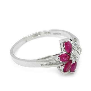 4x2 mm X4pcs, Pure Pink Topaz, Sterling Silver Ring  