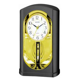Black & Gold Swing Motion Clock by Rythum USA  