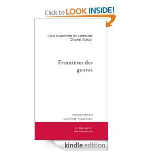 Frontières des genres (FEMININ/MASCULI) (French Edition) Sous la 