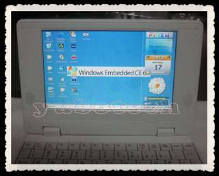 NEW White 7 Mini Laptop Netbook Notebook WIFI Windows CE 2GB HD 
