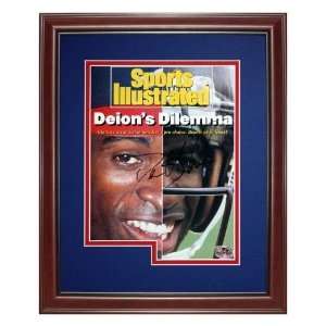  Deion Sanders Autographed Atlanta Braves / Falcons Deluxe 