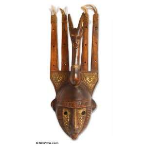  Malian wood mask, Bambara Antelope