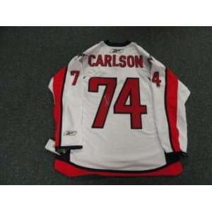 John Carlson Signed Jersey   Rbk Washington Capitals   Autographed NFL 