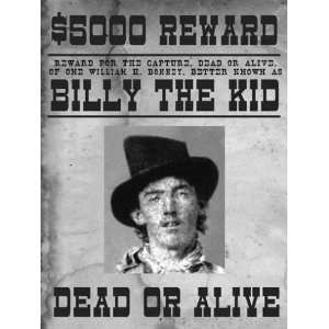   Billy The Kid Wanted Poster  18 x 24  Poster Print