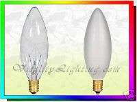 10 pc PETITE CHANDELIER BULB/LAMP TORPEDO 15W 15 WATT  