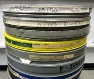 48 16mm Movie Film Reel Lot Metal Case Rare Vintage 7  