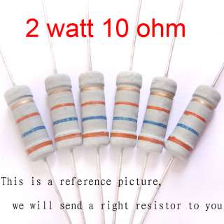 Watt 10 ohm 10R Carbon Film Resistor R 2W (10)  