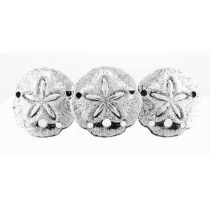  Silver Sand Dollars Handcrafted Barrette 