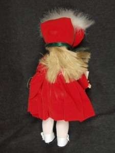   Hattie Holiday Doll Red Coat and Hat Christmas Doll 1664  