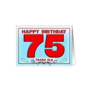  Happy birthday   75 years old Card Toys & Games