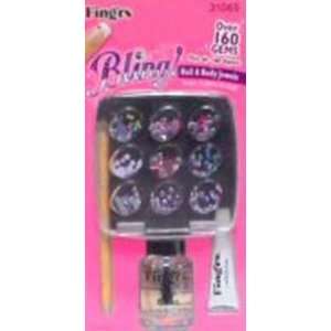  Fingrs Bling Nail & Body Jewels (4 Pack) Beauty