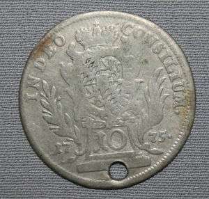 GERMANY 1775 BAVARIA 1O KREUZER SILVER COIN  