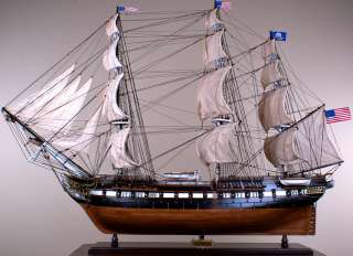 USS Constitution 52 wood model ship tall sailing boat  
