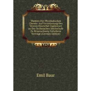   Braunschweig Gehaltene VortrÃ¤ge (German Edition) Emil Baur Books