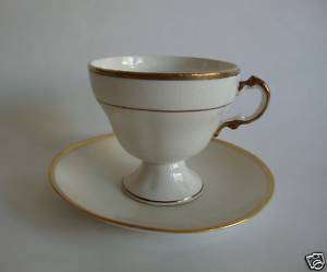 Vintage China White 18 Carat Gold Gilt Cup & Saucer  