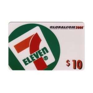  Collectible Phone Card $10. 7 Eleven Card   Logo On White 