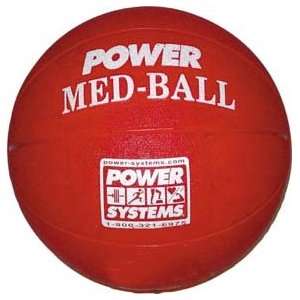  Rubber Power Medicine Ball   8 lbs. (9 dia.) Sports 