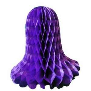  8.75 Purple Tissue Bell Decorations Case Pack 36 
