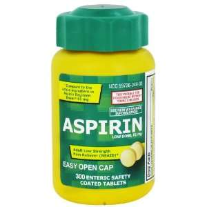  Aspirin 81 mg Enteric Coated 300 Tablets Health 