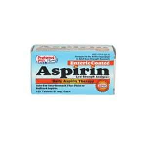  ASPIRIN TABS 81 MG E/C ***KPP Size 120 Health & Personal 