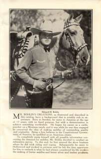 1937 Bohlin Catalog on CD, Saddles & Silver Hollywood  