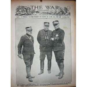  WW1 1915 French Leaders General Casteinau Joffre Pau