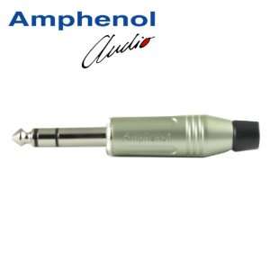  Amphenol ACPS GN 1/4 Stereo Plug, Diecast Shell, Satin 