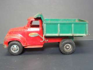 Tonka Vintage Dump Truck Circa 1950 1960   Red & Green    