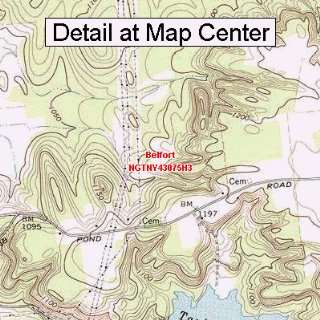  USGS Topographic Quadrangle Map   Belfort, New York 