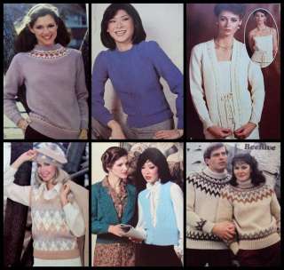   Patterns MEN WOMEN Sweaters YOKED FAIR ISLE ARGYLE VEST ++  