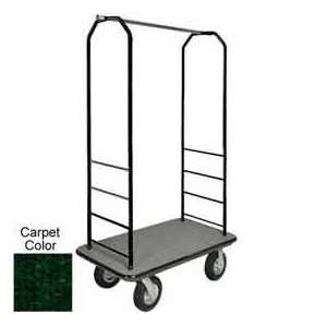  Easy Mover Bellman Cart Black, Green Carpet, Black Bumper 