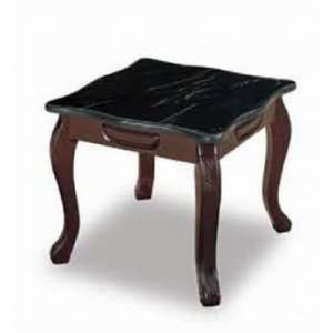 Belton Black/Dark Brown End Table Cabriole Leg Richly Carved Versatile 