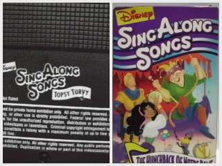 SING ALONG SONGS THE HUNCHBACK OF NOTRE DAME TOPSY TURVY DISNEY Kids 