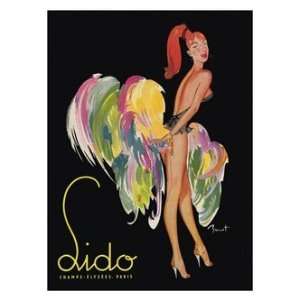   Prints Lido   Paris Burlesque Poster   40x30cm