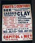 EXTREMLY RARE 1967 Cassius Clay boxing poster Muhammad 