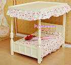 12 Dollhouse Miniature Bedroom Furniture CANOPY Bed WB0456