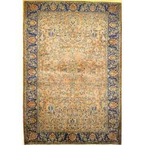    4x6 Hand Knotted Kashan Persian Rug   48x69