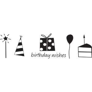  Double Sided Adhesive Stickers 2X7 Sheets 4/Pkg Birthday 