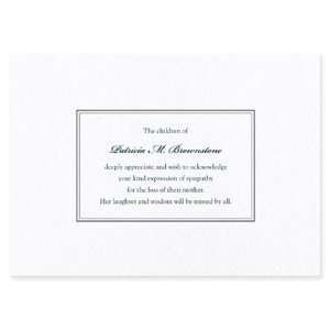  Sympathy Acknowledgement Stationery