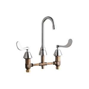   Mounted 8 Centers Kitchen Faucet with 4 Metal Wri